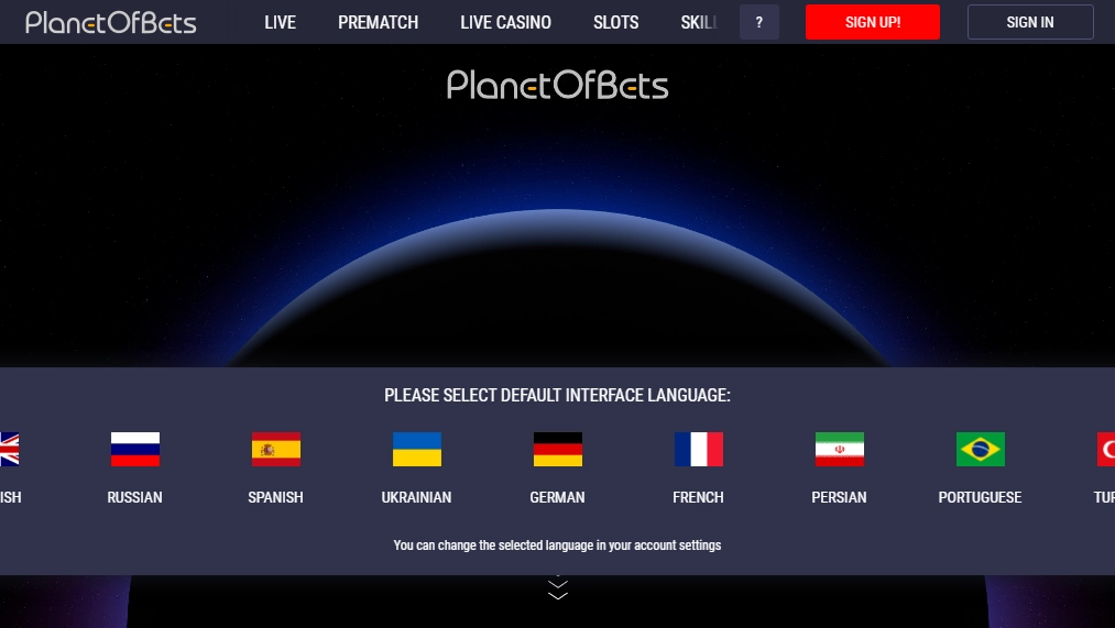 Planet Of Bets Casino
